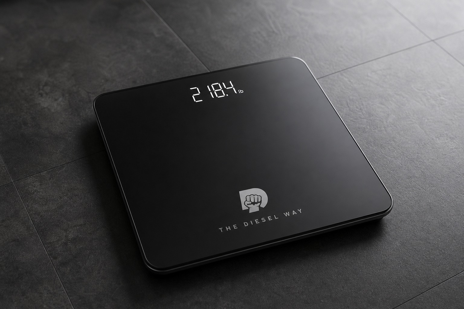 The Diesel Way branded digital scale